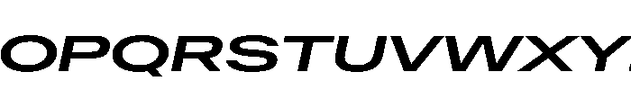 AntarcticaVAR UltraExpandedSemiBoldItalic Instance Font UPPERCASE