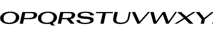 AntarcticaVAR UltraExpandedSemiBoldItalicContrast Instance Font UPPERCASE