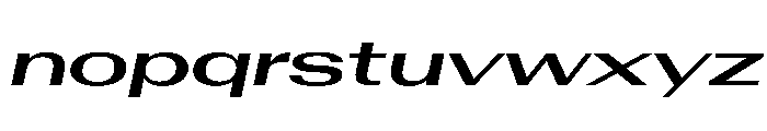 AntarcticaVAR UltraExpandedSemiBoldItalicContrast Instance Font LOWERCASE