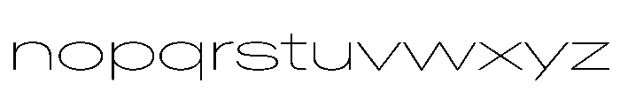 AntarcticaVAR UltraExpandedThin Instance Font LOWERCASE