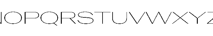 AntarcticaVAR UltraExpandedThinContrast Instance Font UPPERCASE