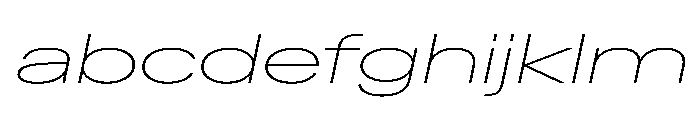 AntarcticaVAR UltraExpandedThinItalic Instance FONT