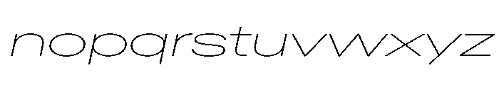 AntarcticaVAR UltraExpandedThinItalic Instance Font LOWERCASE