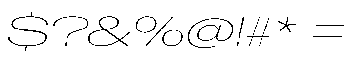 AntarcticaVAR UltraExpandedThinItalicContrast Instance Font OTHER CHARS