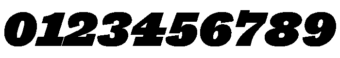 Antique No. 6 Black Italic Font OTHER CHARS