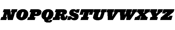 Antique No. 6 Black Italic Font UPPERCASE