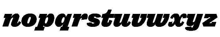 Antique No. 6 Black Italic Font LOWERCASE