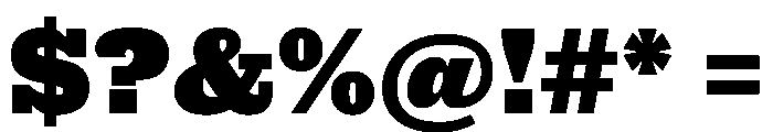 Antique No. 6 Black Font OTHER CHARS