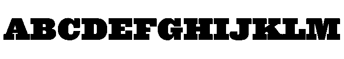 Antique No. 6 Black Font UPPERCASE