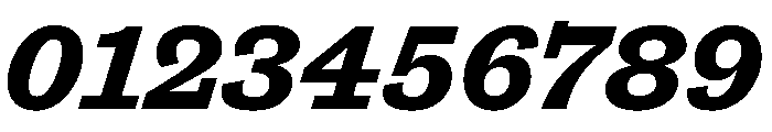 Antique No. 6 Bold Italic Font OTHER CHARS