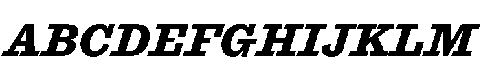 Antique No. 6 Bold Italic Font UPPERCASE