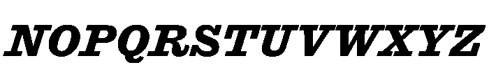 Antique No. 6 Bold Italic Font UPPERCASE