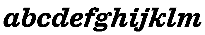 Antique No. 6 Bold Italic FONT