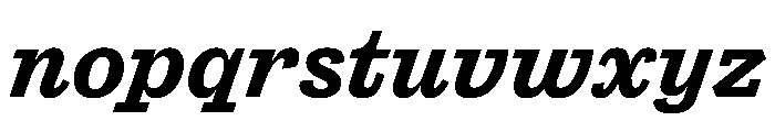 Antique No. 6 Bold Italic Font LOWERCASE