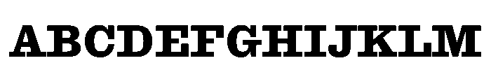 Antique No. 6 Bold Font UPPERCASE