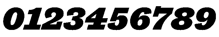 Antique No. 6 Extrabold Italic Font OTHER CHARS