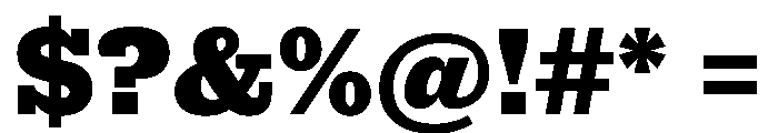 Antique No. 6 Extrabold Font OTHER CHARS