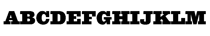 Antique No. 6 Extrabold Font UPPERCASE