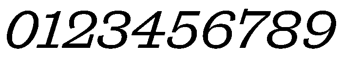 Antique No. 6 Italic Font OTHER CHARS