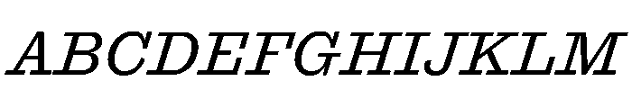 Antique No. 6 Italic Font UPPERCASE