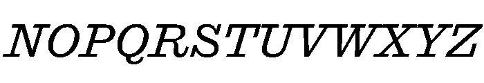Antique No. 6 Italic Font UPPERCASE