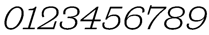 Antique No. 6 Light Italic Font OTHER CHARS