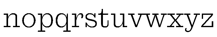 Antique No. 6 Light Font LOWERCASE