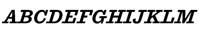 Antique No. 6 Medium Italic Font UPPERCASE