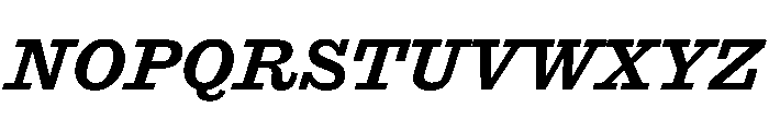 Antique No. 6 Medium Italic Font UPPERCASE
