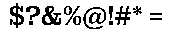 Antique No. 6 Medium Font OTHER CHARS