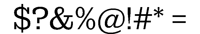 Antique No. 6 Roman Font OTHER CHARS
