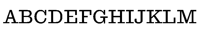 Antique No. 6 Roman Font UPPERCASE