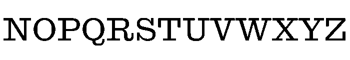Antique No. 6 Roman Font UPPERCASE