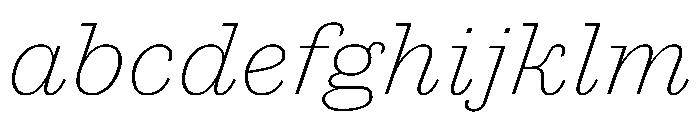 Antique No. 6 Thin Italic FONT