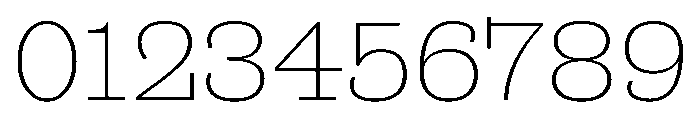 Antique No. 6 Thin Font OTHER CHARS