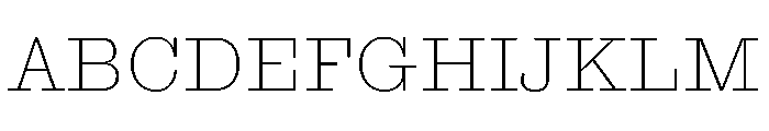 Antique No. 6 Thin Font UPPERCASE