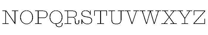 Antique No. 6 Thin Font UPPERCASE