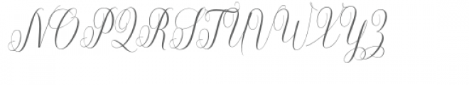 Aneisha Script Font UPPERCASE