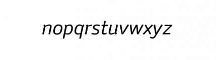 Anomoly Complete Regular Italic Font LOWERCASE