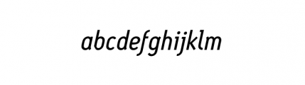 Antitled Complete Regular Italic Font LOWERCASE
