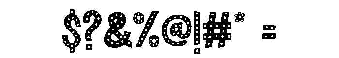 Anachronic Dots Font OTHER CHARS