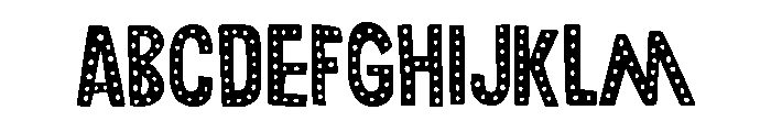 Anachronic Dots Font UPPERCASE
