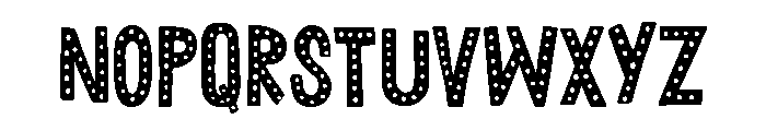 Anachronic Dots Font UPPERCASE