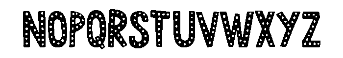 Anachronic Dots Font LOWERCASE
