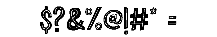 Anachronic Line Font OTHER CHARS