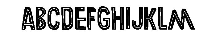 Anachronic Line Font UPPERCASE