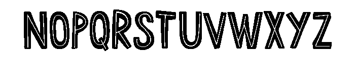 Anachronic Line Font LOWERCASE