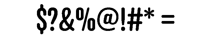 Anchor Medium Font OTHER CHARS