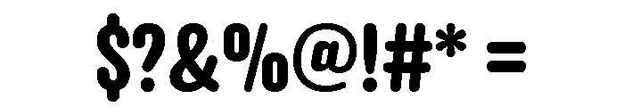 Anchor Semi Bold Font OTHER CHARS