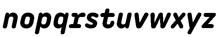Angus Bold Italic Font LOWERCASE